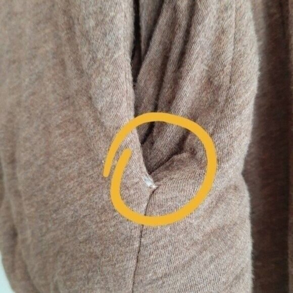 BCBGMAXAZRIA Open Front Cardigan Jacket Brown Sz XXS Flawed - Picture 10 of 11